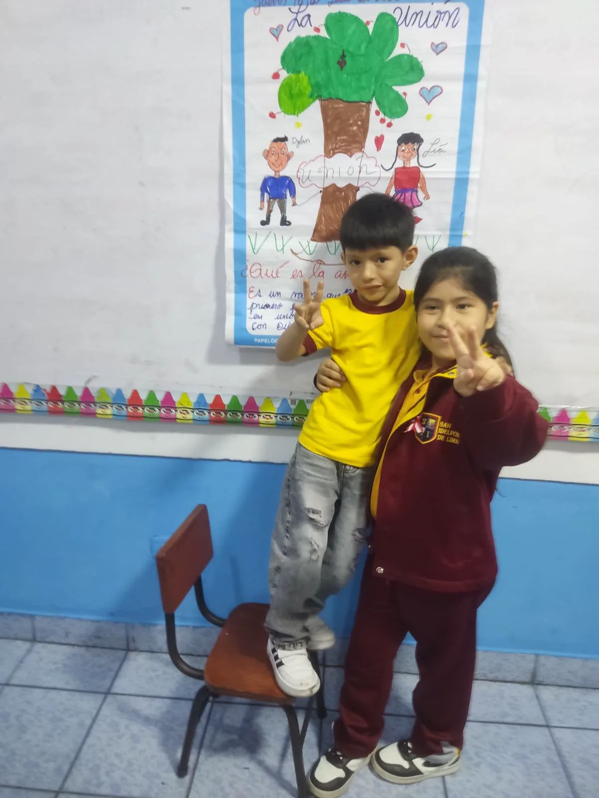 Estudiantes de Inicial en una actividad de convivencia